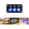 Miniatyrbilde 2 av 5: 12-24v Overcurrent Protection Switch Panel 10a Fuse Car Boat Camper Marine Rv