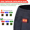 Miniatyrbillede 3 af 5: Opvarmede bukser, unisex batteridrevne opvarmede boksershorts varme bukser