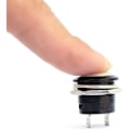 Miniatyrbilde 1 av 5: SPST Rund Momentær Toggle Trykknappbryter - 5 x AC 6A/125V 3A/250V