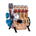 Miniatyrbillede 1 af 4: Mini Motor Model Bordmotor Legetøj, 4-cylindret Række Motor Model Byggesæt (guld)
