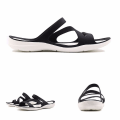 Miniatyrbilde 5 av 5: Crocs-lignende kvinners Swiftwater sandal med stropper, casual flip flops, åpne tær sko