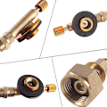 Miniatyrbillede 5 af 5: Propangas Adapter Slange Konverter Udskiftningsslange Tilslutter Til Udendørs Camping Camping Gasspis Propangas Cylinder Adapter