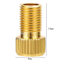Miniatyrbild 2 av 5: Presta till Schrader Mässing Cykelventil Adaptor med Tätningsring Adaptor Konverterare, 3 st
