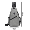 Miniatyrbild 5 av 5: 1 st Slängväska, Multifunktionell Crossbody Axelväska Resa