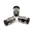Miniatyrbilde 4 av 5: Pc4-m10 hann mannlig pneumatisk Pefe rør skyv for -v6 montering kontakt Bowden ekstruder 3d-skriver