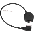 Pikkukuva 3 / 5: Auton Ami Mdi Bluetooth-äänen ja Aux-naarasliittimen USB-sovitinkaapeli A4 A6 Q5 Q7:lle jälkikäteen 2009 (1 kpl musta)