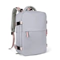 Pikkukuva 2 / 7: 35L kannettava tietokone matkustaa reppu USB lataus monitoiminen koululaukku vedenpitävä matkatavarat olkalaukut kengät tasku style3 Purple gray