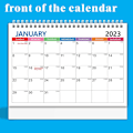 Miniatyrbild 5 av 5: 2023 Skrivbordskalender 12 månader Månadsplanerare 2023 Kalender Skrivbordsmemo Daglig schema Agenda Organisera