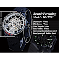 Miniatyrbillede 5 af 5: Forsining GMT963 Mode Herre Ur Silikon Rem Automatisk Casual Mekanisk Wa