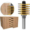 Miniatyrbild 2 av 3: 6 Finger Joint Mill Bit 1/2, Reversible Finger Joint Mill Set With Bearing, Finger Joint Bit (1/2 In