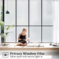 Pikkukuva 5 / 5: Frosted Window Film Privacy: Opaque Window Film for Glass Windows Self-Adhesive Sun Blocker Anti UV Window Frosting Film Static C