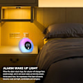 Miniatyrbillede 3 af 5: Natlampe med Bluetooth-højttaler, dæmpbar stemningsbelysning med LCD-display / Smart vækkeur, 4 lysstyrker