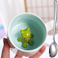 Miniatyrbild 1 av 4: Groda Figur Keramik Kaffeekoppar Roliga Tekoppar - 3D Djur Inuti Kaffeekopp För Pojkar Flickor Kvinnor Män