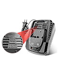 Miniatyrbillede 3 af 4: Passer til udskiftning af Bosch Al1820cv lithium-ion batterioplader - 1,6a/4a 14,4v/18v
