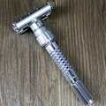 Miniatyrbillede 5 af 5: Nye Justerbare Dobbeltkantede Klassiske Mænds Sikkerhedsbarbermaskiner Zink Legering Manuel Med Rejseboks