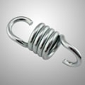 Pikkukuva 2 / 4: Ripustuskeinun jousi, raskaskäyttöinen, ruostumaton teräs, kaksinkertainen kääntyvä koukku (6,7 mm)