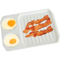 Miniatyrbillede 1 af 5: Mikrobølgeovn Bacon og Æg Koger Bacon Bageplade Bacon Bage Redskaber Mikrobølgeovn Bagefad