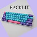 Miniatyrbilde 2 av 5: 61 PBT-taster, Ducky One 2 Mini Taster OEM-profil RGB, Blå