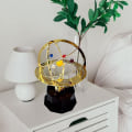 Miniatyrbilde 3 av 5: Modell av Solsystemet 3D Metall Retro Kontor Skrivebords Ornament, Håndlaget Solsystem Modell for Teac