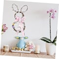 Miniatyrbillede 4 af 5: Hængende Kanin Vine Vedhæng Twig Formet Bue Kanin Have Dekorationer Girland Scene Rattan Hjem Krans og Væghåndværk Front Cirkel DIY Ornament Glad Cr