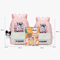 Miniatyrbilde 3 av 5: Kuromi co-branded skolesekk jenter ryggsekk for tredje til sjette klasse søte barneskoleelever stor kapasitet ungdomsskoleelever 6120 l 6120 large pink naked bag