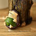 Miniatyrbillede 5 af 5: Sød Pindsvin Skrivebords Pen/Blyant Holder Tandbørsteholder Harpiks Skrivebords Organizer