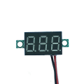 Miniatyrbild 5 av 5: 9 st Volta mätare 2 trådar 0-32v med 3 siffror panel LED-display panelmontering bil cykel batteri