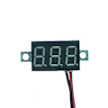 Miniatyrbillede 5 af 5: 9 stk. Volta-måler 2-tråds 0-32v med 3-cifret panel LED-display panelmontering bilcykelbatteri