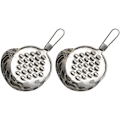 Miniatyrbillede 1 af 5: 2 stk. Bønnegelé Skraber Rustfrit Stål Spaetzle Maker Spaetzle Noodle Dumpling Maker Ost Smør Rivjern Køkkenredskaber