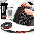 Miniatyrbilde 1 av 5: Universal Fender Flare Bilhjul Øyenbryn Beskytter Leppe Hjulbue Trim Bue Forlengere Dekorative Riper Sikker Gummi Tetningslist