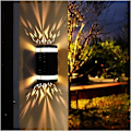 Miniatyrbillede 1 af 5: Solcelledrevet LED udendørs væglampe til havedekoration, lampe til altan, baghave, landskab, boligindretning Sola (farve: A, størrelse: One Size)