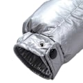 Miniatyrbillede 6 af 8: Mænds Vinterjakke Blank Stående Krave Vandafvisende Hættejakke Sort Sort Sort Sort S silver S