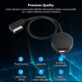 Pikkukuva 5 / 5: Auton Ami Mdi Bluetooth-äänen ja Aux-naarasliittimen USB-sovitinkaapeli A4 A6 Q5 Q7:lle jälkikäteen 2009 (1 kpl musta)