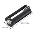 Miniatyrbillede 5 af 5: 2 stk. Sort Batteriholder Til 3 X 1.5v Aaa Batterier Lommelygte