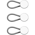 Pikkukuva 1 / 5: Kauluspidennysnapit, 3 kpl Kauluspidennysjoustavat Metallipainikkeet Kaulanpidennys Paidalle Mekolle Takille (3 Valkoista)