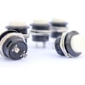 Miniatyrbilde 4 av 5: SPST Rund Momentær Toggle Trykknappbryter - 5 x AC 6A/125V 3A/250V