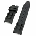 Miniatyrbillede 1 af 5: 26mm sort gummirem til Invicta Pro Diver Collection Chronograph