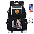 Miniatyrbillede 1 af 4: Messi Barcelona trykt rygsæk rejsetaske studerende skole taske vandtæt computer taske33