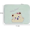 Miniatyrbillede 5 af 5: 9-11 tommer plysj søde bjørn laptop sleeve taske iPad beskyttende etui tablet cover notebook opbevaringspose til kvinder piger