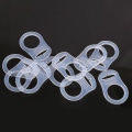 Miniatyrbilde 5 av 5: 10 stk Knapp Silikon Ring Smokkholder Mannequin Adapter Transparent