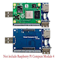 Pikkukuva 2 / 5: Cm4-laajennuskortti Compute Module 4 Cm4 Io -kortille Mini ohjelmointirajapinnan laajennuksella