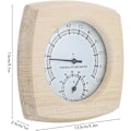 Miniatyrbild 2 av 5: Bastutermometer och hygrometer, Bastu Termometer i Trä 2 i 1 Bastu Temperatur Fuktighetsmätare