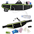 Miniatyrbild 4 av 5: Justerbart Löpband Midjepack Höftpack, Justerbart Band, Midjeväska med Reflekterande Remsa, Löpband Midjeväska för Män Kvinnor