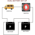 Miniatyrbilde 2 av 5: Bilbåt på batteribryter, universell 12v/24v 300a batteriisolasjonsbryter båtmester vanntett Cu