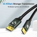 Miniatyrbild 4 av 5: Displayport 1.4 8k 4k Hdr 144hz 165hz Display Port-adapter för video PC bärbar dator TV Dp 1.4 Display P