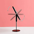 Miniatyrbillede 3 af 3: Bord Spejle - Goodchanceuk - Roterende Metalspejl - Justerbart Ståspejl - 19 Cm