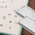 Miniatyrbilde 4 av 5: Selvblekkende stempelsett tilpasset DIY firmanavn nummer adresse trykkgummistempel med pinsettsett blå