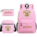 Pikkukuva 2 / 2: 3 kappaletta / setti Harry Potter -reppu tytöille pojille Olkalaukku Kynälaukut Painettu Rentti Koulureppu Ulkoilulahja H06