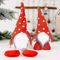 Miniatyrbillede 5 af 5: Jule Langbenet Nisse Gnome Plys Dukke Ornament Jule Elf Legetøj-a