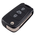 Miniatyrbillede 1 af 3: 3 knapper Flip Folding fjernbetjening nøgleskal til Hyundai I20 I30 I35